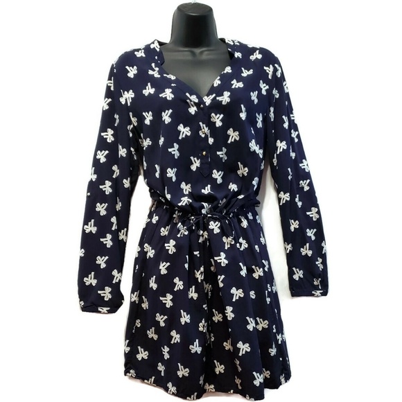 GAP Dresses & Skirts - GAP long sleeve bow print dress